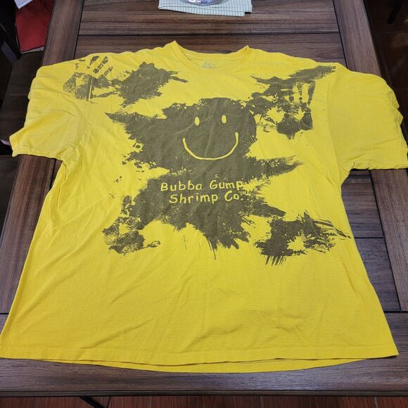 Bubba Gump Graphic SS Tee Yellow "Have A Nice Day" - Size XXXL - Picture 2 of 5